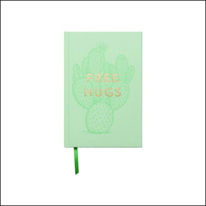 Vintage Sass Hardcover Journal - Free Hugs