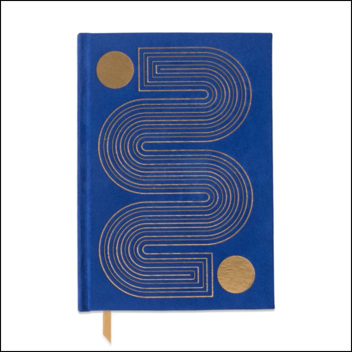 Suedette Hardcover Radiant Journal - Cobalt (FSC Mix Credit)