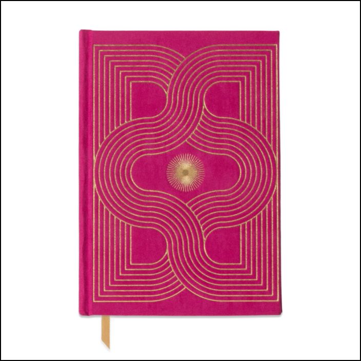 Suedette Hardcover Radiant Journal - Fuchsia (FSC Mix Credit)