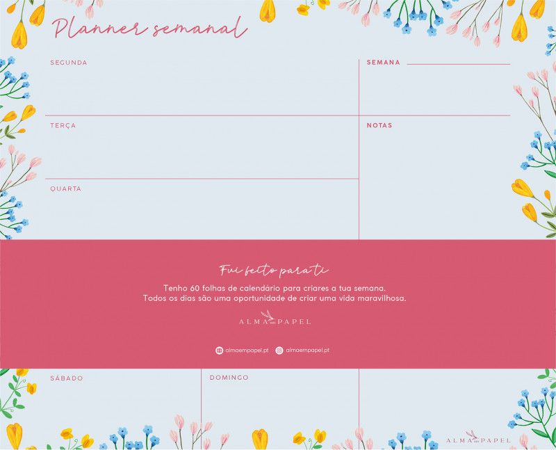 Planner semanal Prado