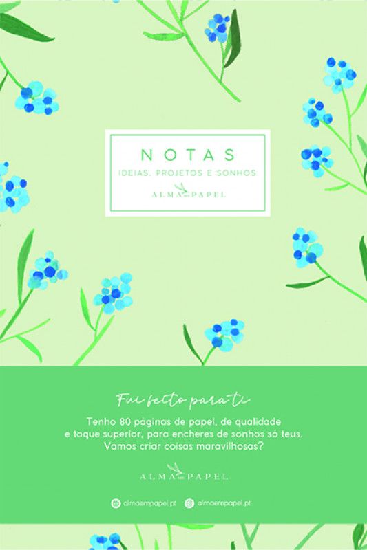 Caderno Hortênsias (Capa Suave)