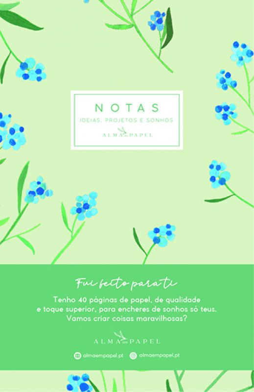 Caderno Hortênsias (Bolso)