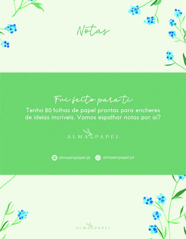 Bloco de Notas Hortênsias