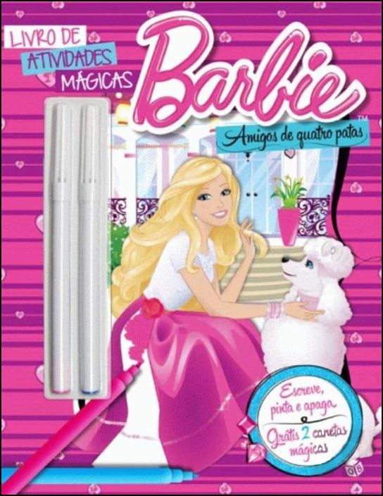 Barbie - Livro Atividades Mágicas: Amigos Quatro Patas