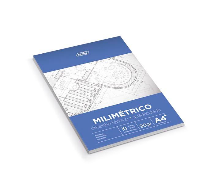 Bloco Milimetrico A4+ 21X31 50Fls 