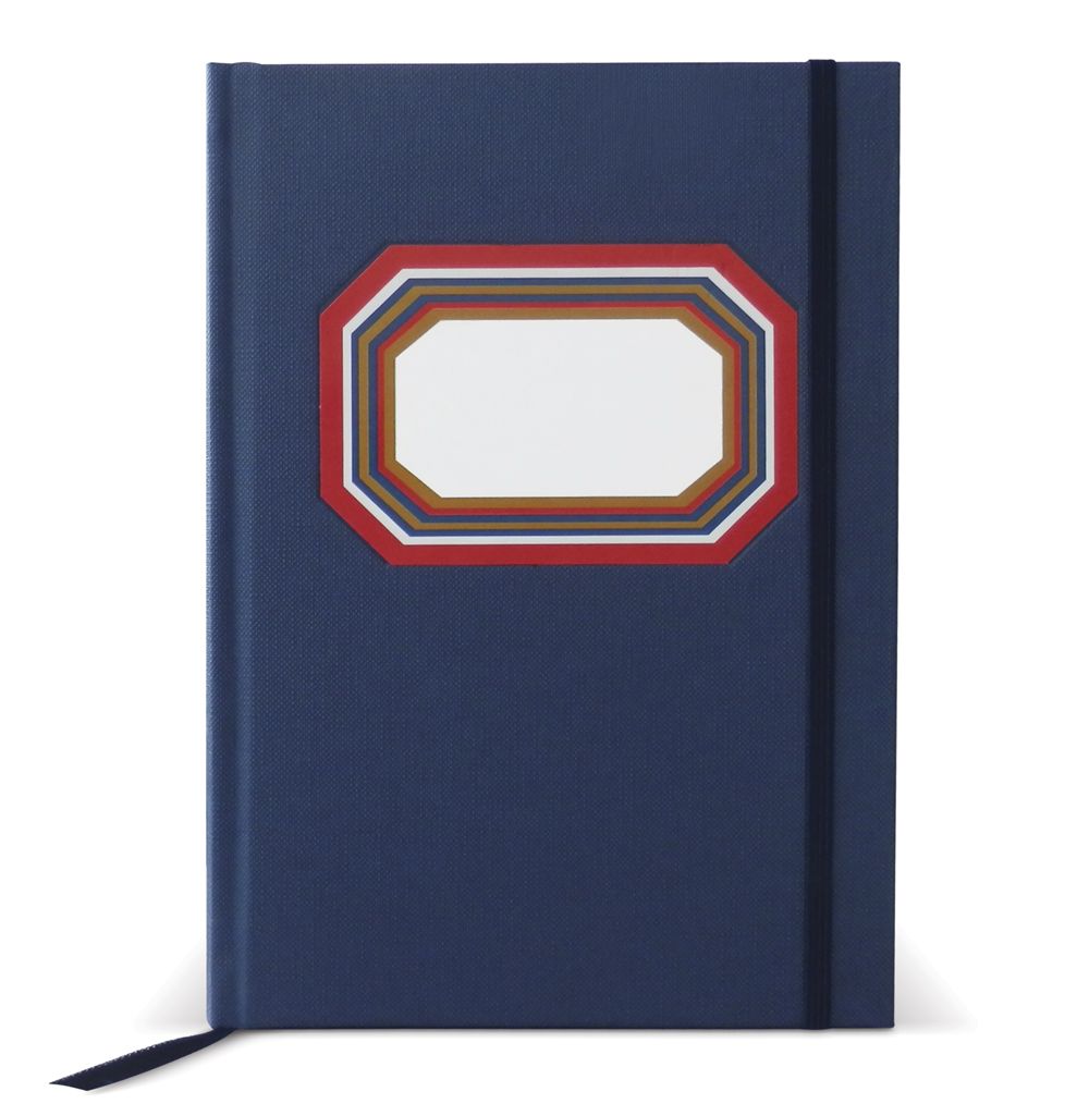 Caderno Azul 96F 10,5X14,4 Elast.Az.Liso