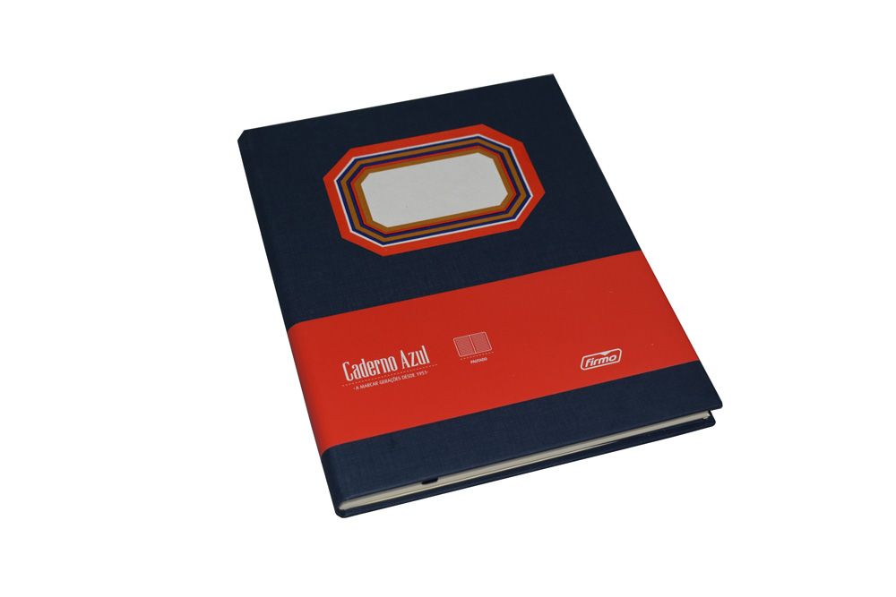 Caderno Azul 96F 16,5X21 Elast.Az.Paut
