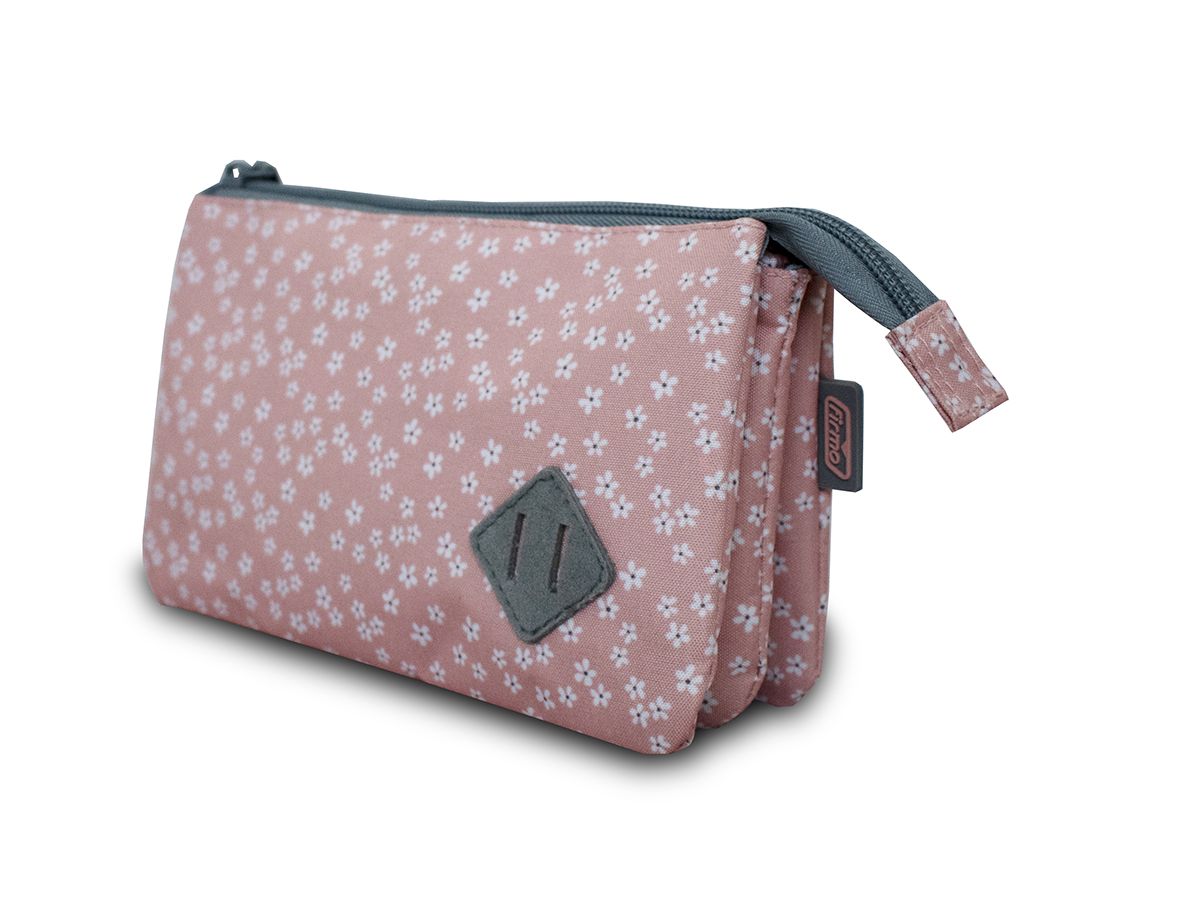 Bolsa Porta Lapis Tripla Miss Daisy 20X12X3,2Cm 