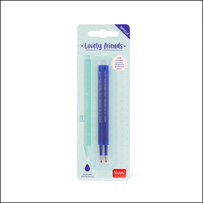 2 Refills Gel Pen L. Friends - Lovely Friends Refill Set - Blue