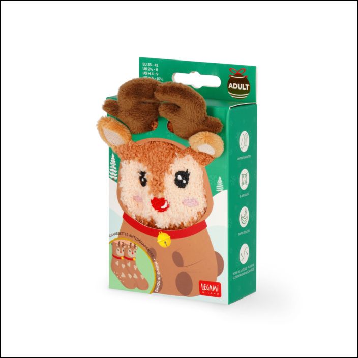 It´s a Match! - Non-Slip Socks - Reindeer - Adulto