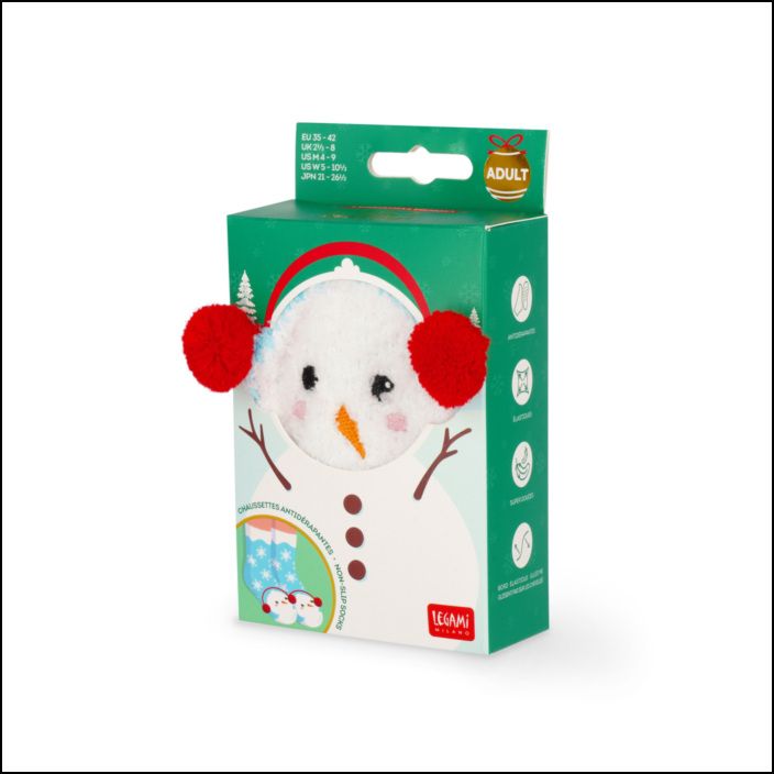 It´s a Match! - Non-Slip Socks - Snowman - Adulto