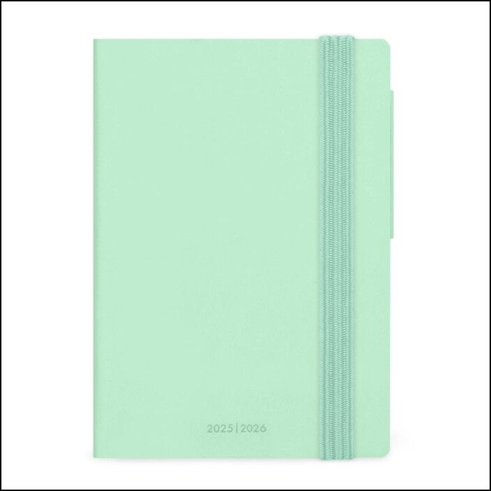16-Month Diary - 2025/2026 - Small Daily Diary - Pastel Mint
