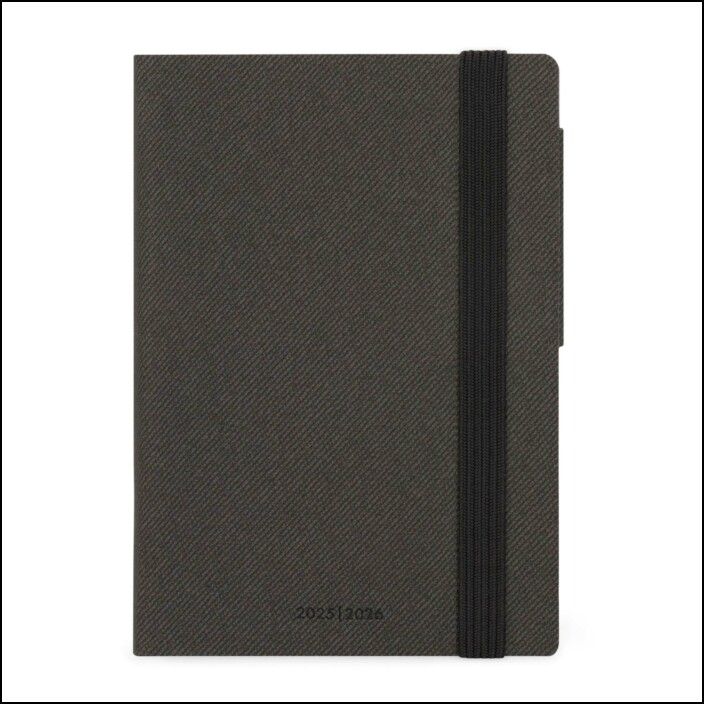 16-Month Diary - 2025/2026 - Small Daily Diary - Deep Graphite