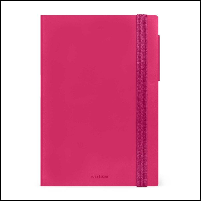 16-Month Diary - 2025/2026 - Medium Weeklydiary - Raspberry