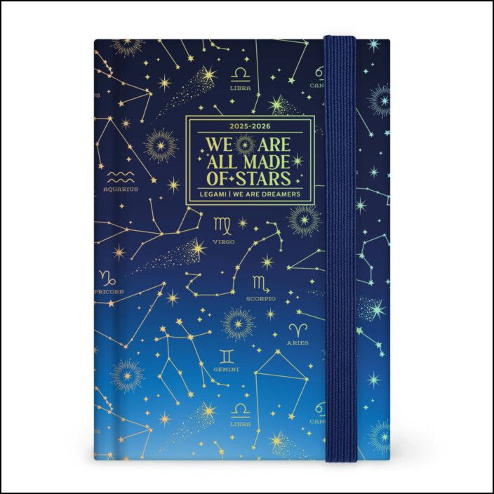 16-Month Diary - 2025/2026 - Small Photo Dailydiary - Stars