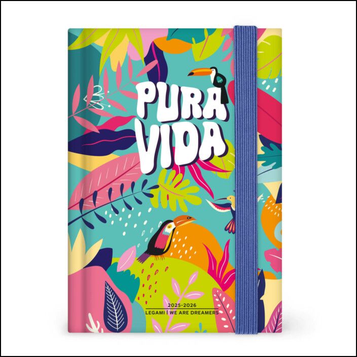 16-Month Diary - 2025/2026 - Small Photo Dailydiary - Pura Vida