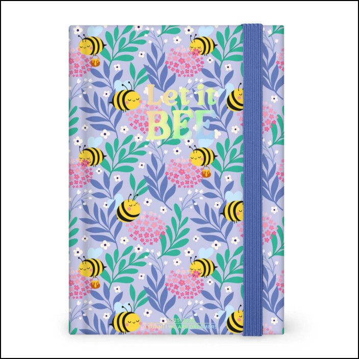 16-Month Diary - 2025/2026 - Medium Photo Daily Diary - Bee
