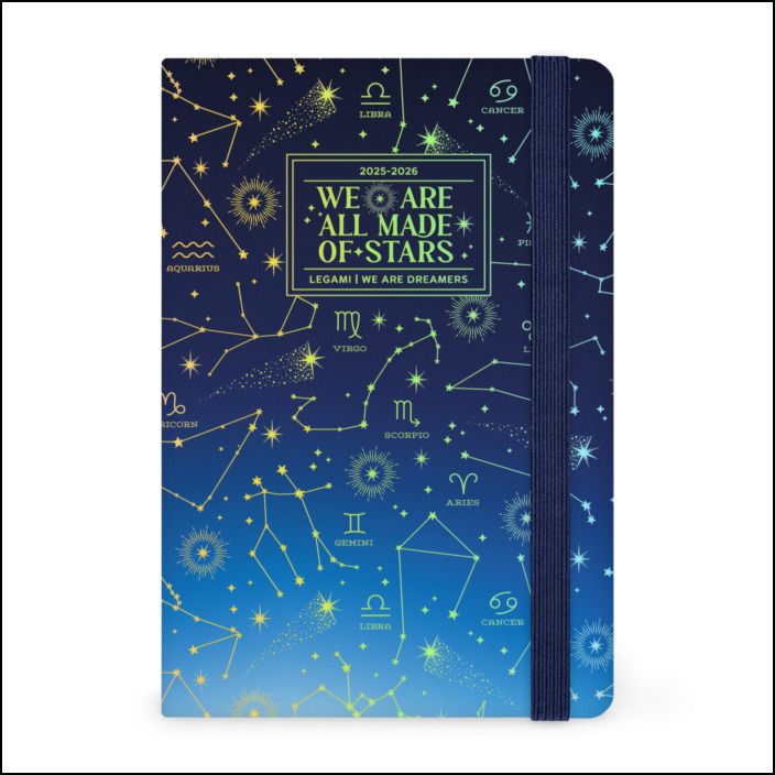 16-Month Diary - 2025/2026 - Medium Photo Weekly Diary - Stars