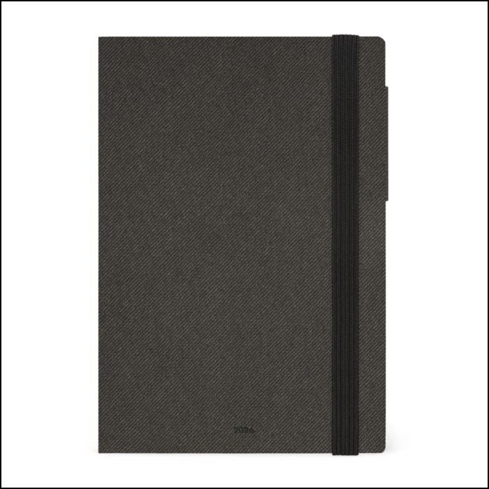 12-Month Diary - 2026 - Medium Weekly Diary - Deep Graphite