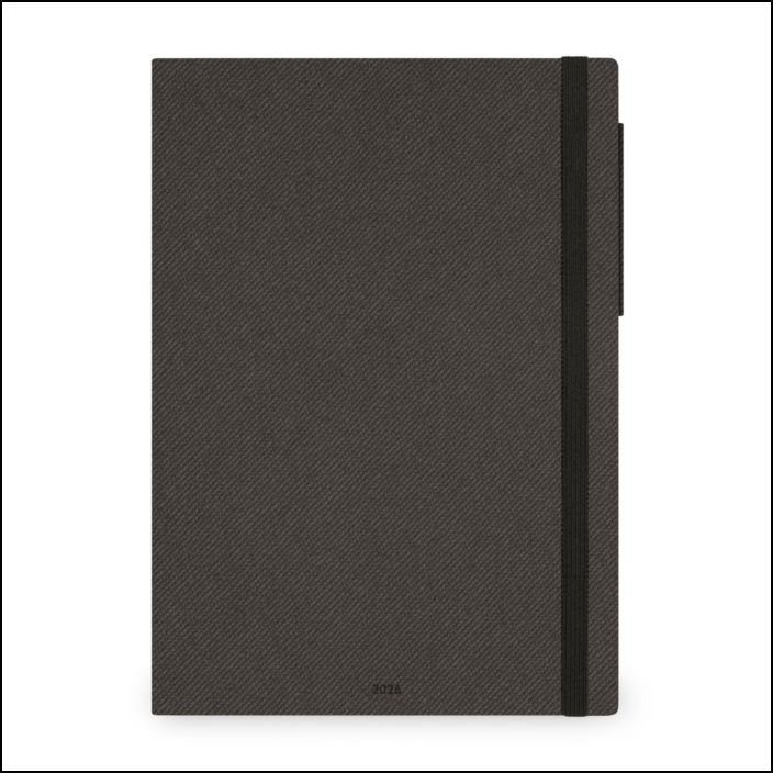 12-Month Diary - 2026 - Maxi Weekly Diary - Deep Graphite