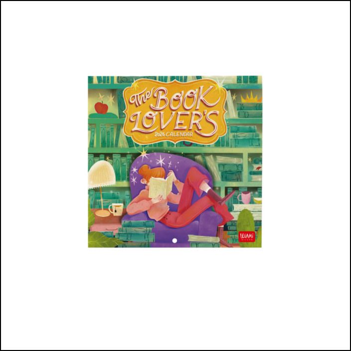 2026 Wall Calendar - Book Lover's - 18x18