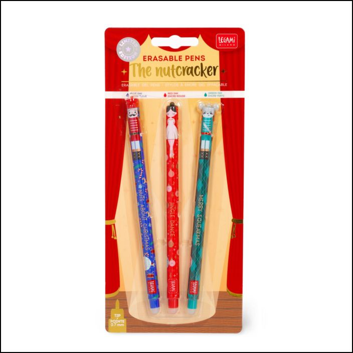 Set of 3 Erasable Gel Pens - The Nutcracker