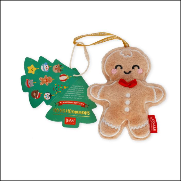 Plush Christmas Decoration - Oh-Oh-Ohrnaments - Gingerbread