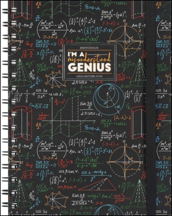 Spiral Notebook Large Genius