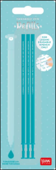 REFILL ERASABLE PEN - TURQUOISE