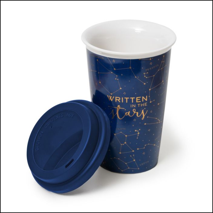 New Bone China Porcelain Mug - Tu Vuò Fa L'Americano - Stars