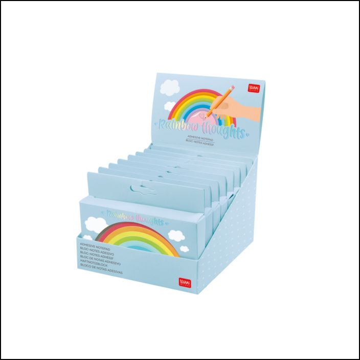 Adhesive Notepad - Rainbow Thoughts - Rainbow
