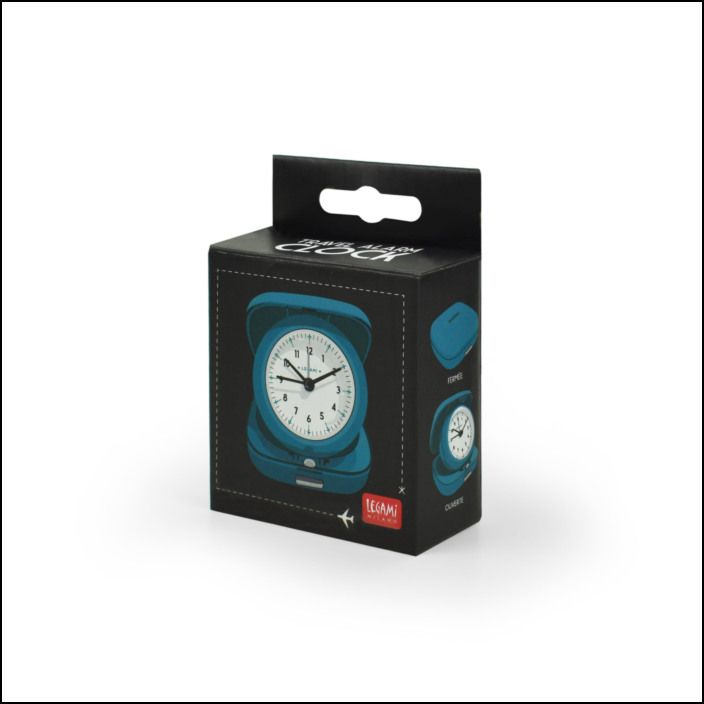 Analog Travel Alarm Clock - Travel Alarm Clock - Petrol Blue