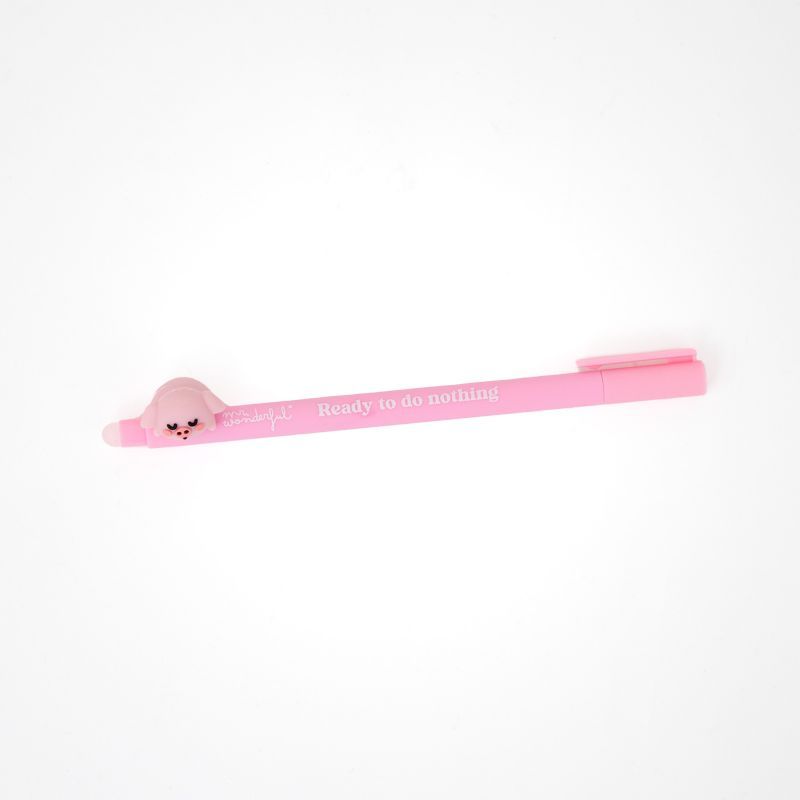 Caneta Apagável Leitão Preguiçoso - Pronto para não Fazer Nada