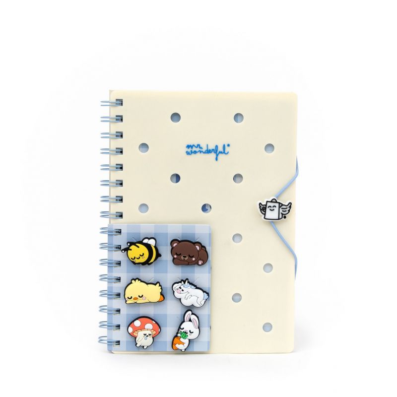 Caderno A5 com Pingentes - Lazy Bo-Bo