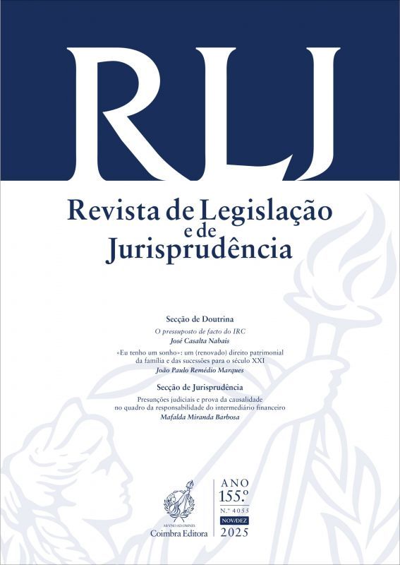 Revista de Legislação e de Jurisprudência - Ano 155.º - N.º 4055