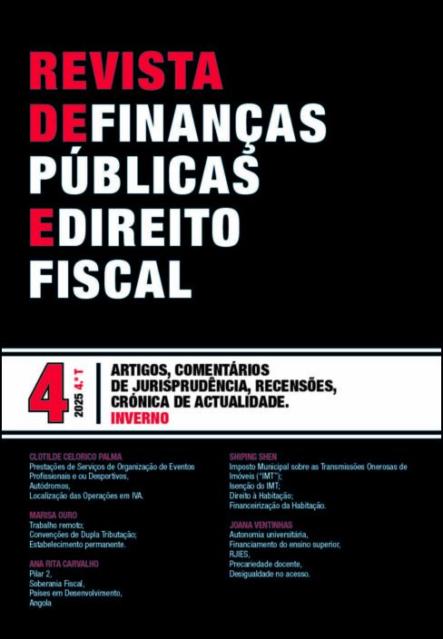 Revista de Finanças Públicas e Direito Fiscal 2025 - 4º