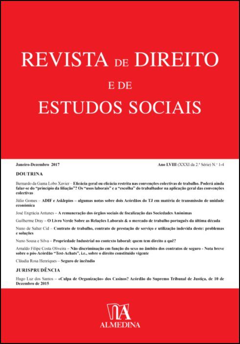 Revista de Direito e de Estudos Sociais 1-4 (2017)