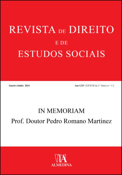 Revista de Direito e de Estudos Sociais 1-2 (2024)