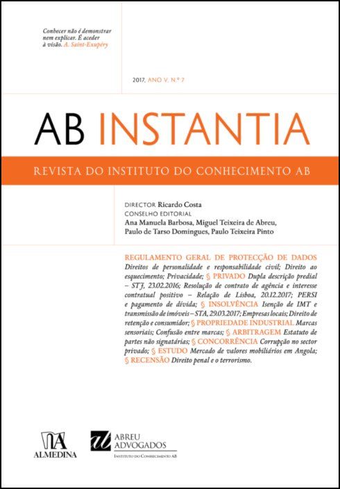 AB Instantia - 2017, Ano V, n.º 7, Anual