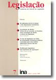 Legislação (Cadernos de Ciência de Legislação) n.º 7 - Abril  Junho 1993