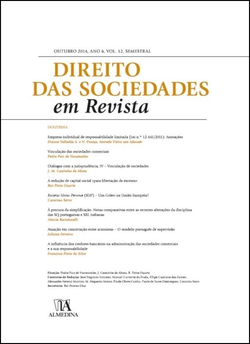 Direito das Sociedades em Revista - Vol. 12 - 2014