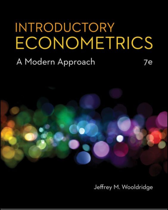 Introductory Econometrics: A Modern Approach