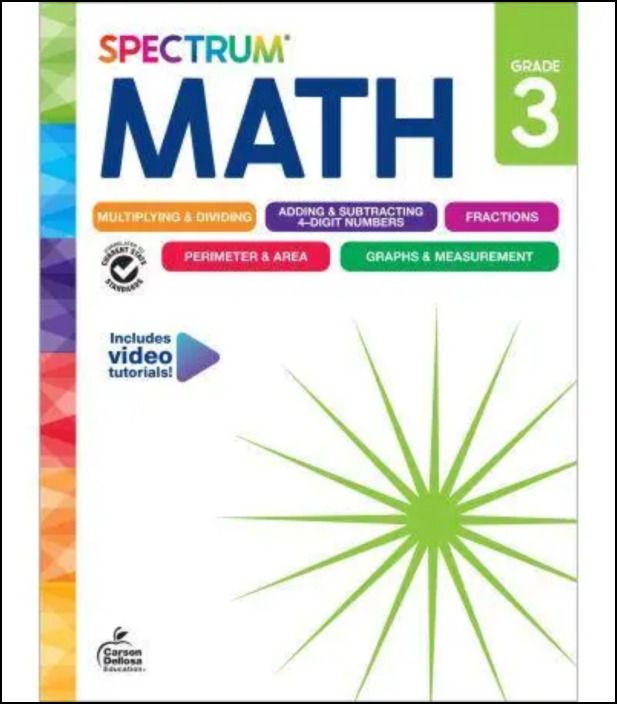 Spectrum Math Workbook Grade 3