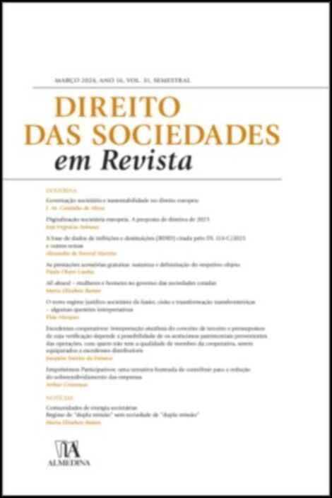 Direito das Sociedades em Revista - Vol. 31 - 2024