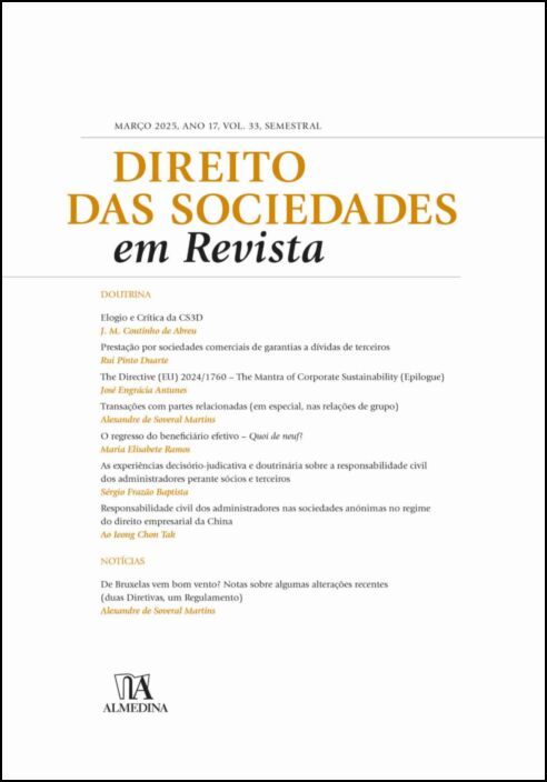 Direito das Sociedades em Revista N.º 33