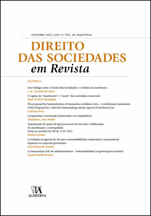 Direito das Sociedades em Revista N.º 34