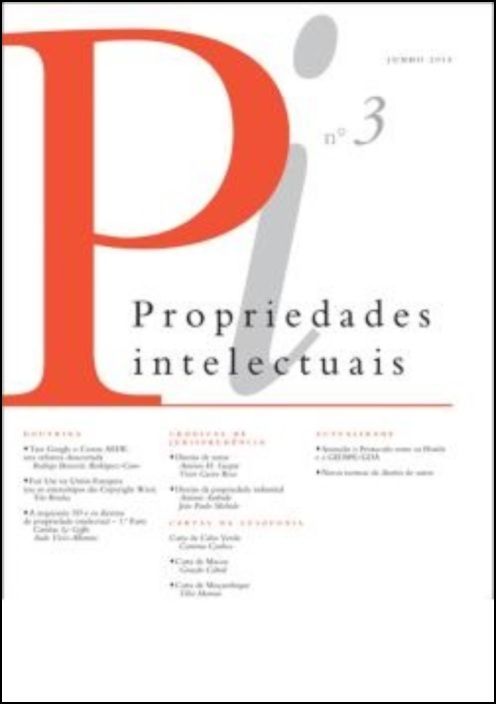 Propriedades Intelectuais Número 3 Junho 2015