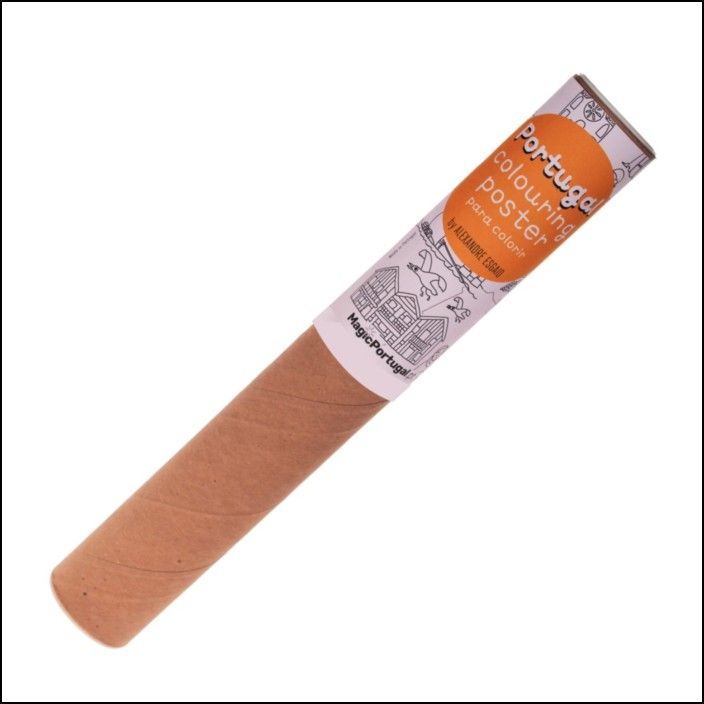 Poster Colorir Portugal 100 X 34 cm (Tubo)