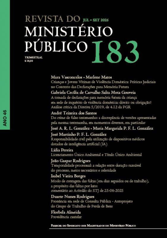 Revista do Ministério Público Nº 183