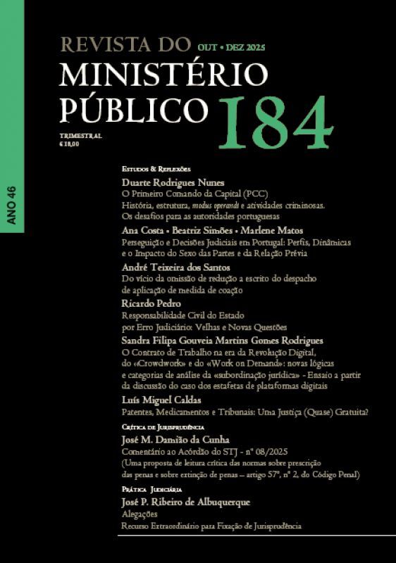 Revista do Ministério Público Nº 184